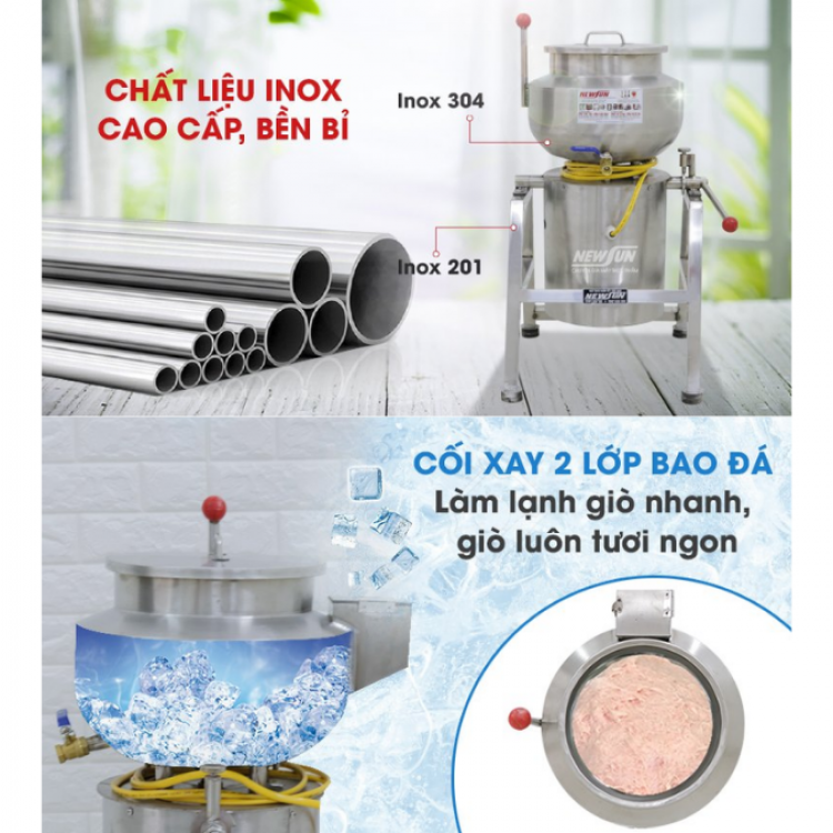 Máy xay chả lụa Newsun 3kg