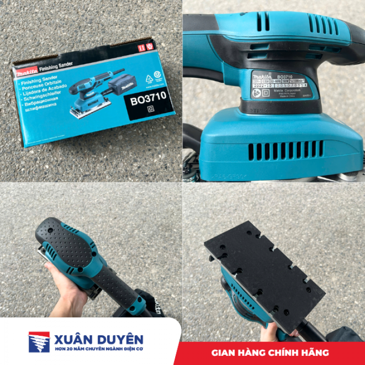 Máy chà nhám rung hình chữ nhật Makita BO3710 (190W)