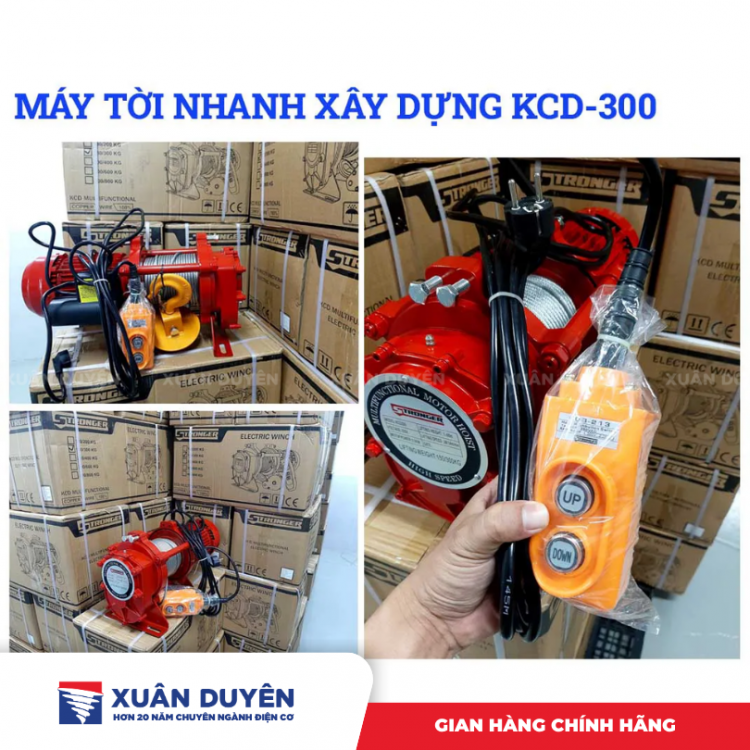 Máy tời xây dựng 150 - 300kg Stronger KCD300