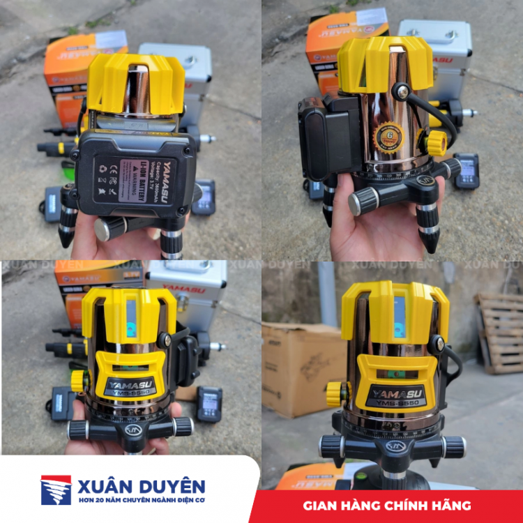 Máy cân tia laze 5 tia xanh Yamasu YMS-S550