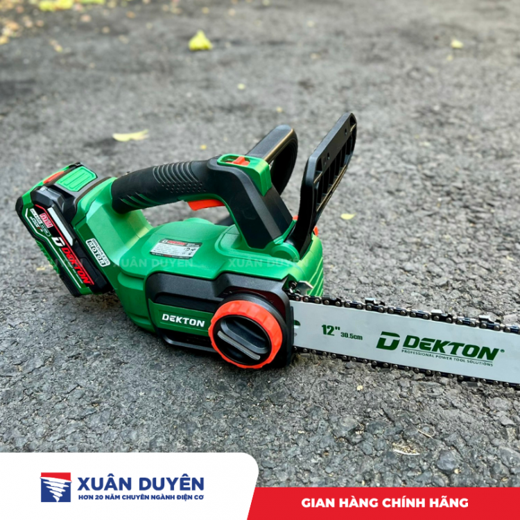 Máy cưa xích dùng pin 21V Dekton M21-CX12BL 