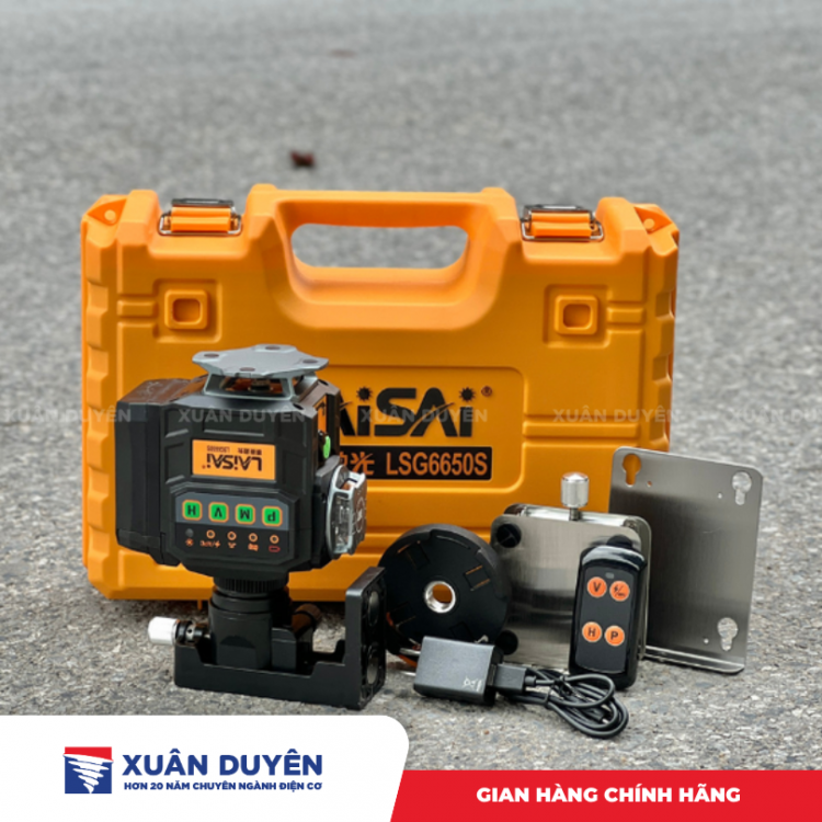 Máy cân tia laze 12 tia xanh Laisai LSG6650