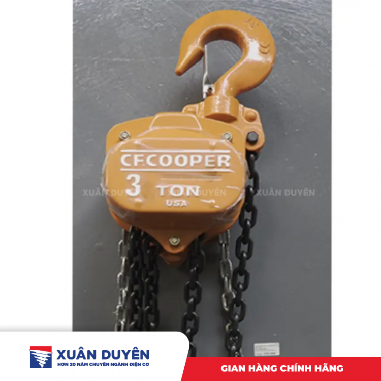 Pa lăng xích kéo tay 3tấn 3m Cooper 705042N