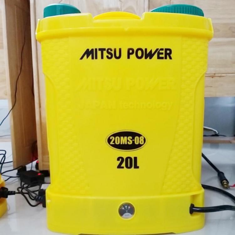 Bình xịt điện bộ bơm đôi Mitsu Power 20MS-12 (20L, 12AH)