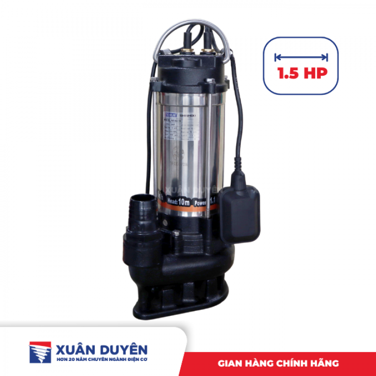 Bơm chìm nước thải rác Techrumi 1.5HP