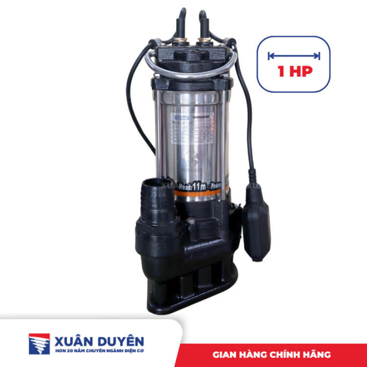 Bơm chìm nước thải rác Techrumi 1HP