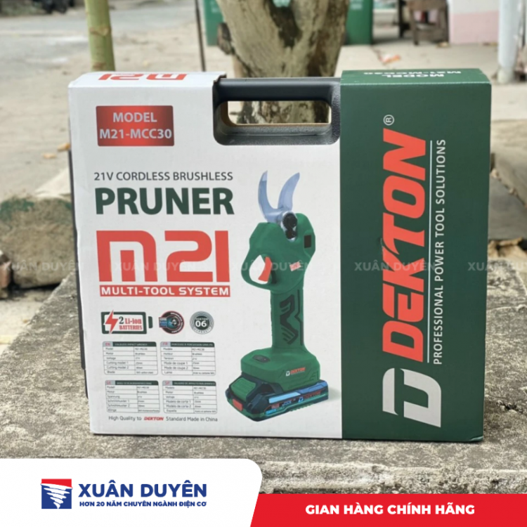 Máy cắt cành dùng pin 21V Dekton M21-MCC30 (Chưa kèm pin sạc)