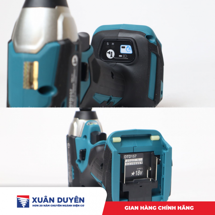 Máy vặn vít dùng pin 18V Makita DTD157Z (Chưa kèm pin sạc)