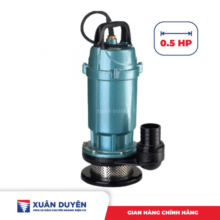 Máy bơm chìm nước sạch 0.5hp Techrumi (thân nhôm)
