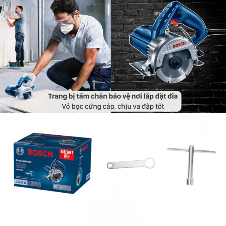Máy cắt gạch Bosch GDC 140 (115MM, 1400W)