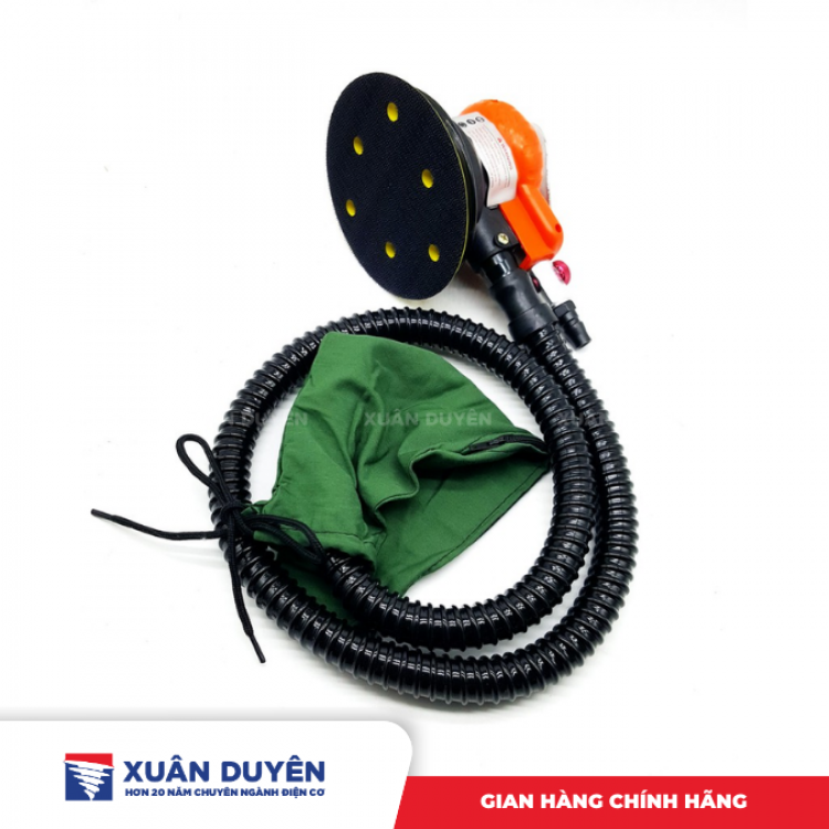 Máy chà nhám hơi 5" có túi hút bụi 8402