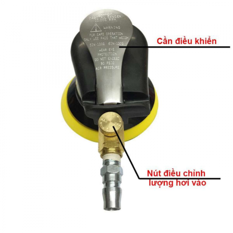 Máy chà nhám hơi tròn 5" Top