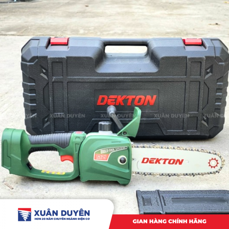Máy cưa xích dùng pin 21V Dekton M21-CS08BL (Chưa kèm pin sạc)