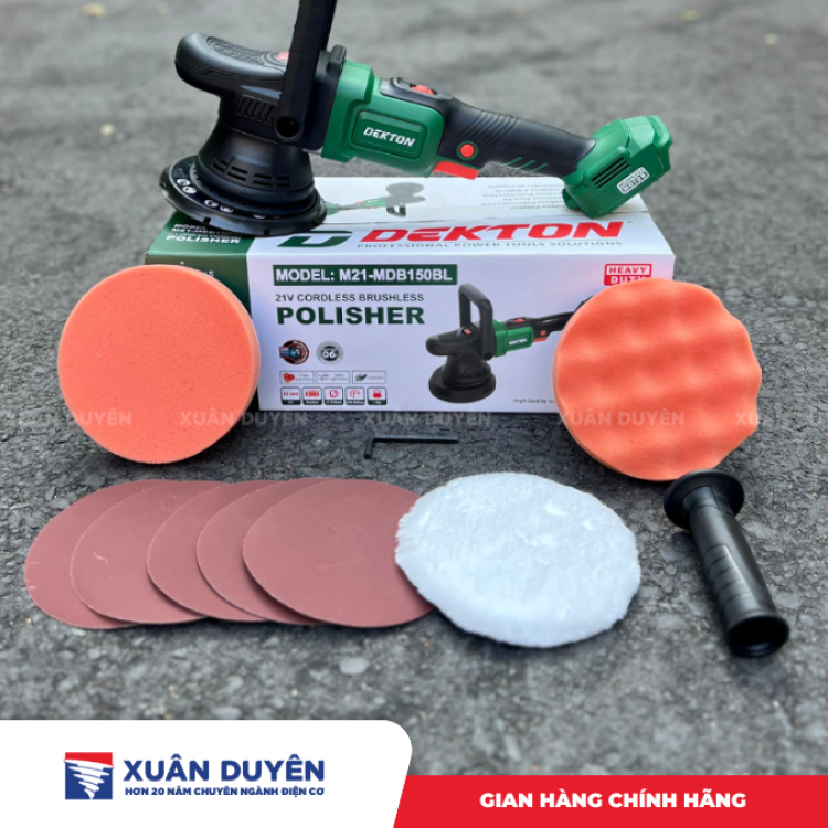 Máy đánh bóng lệch tâm pin 21V Dekton M21-MDB150BL (Chưa kèm pin sạc)