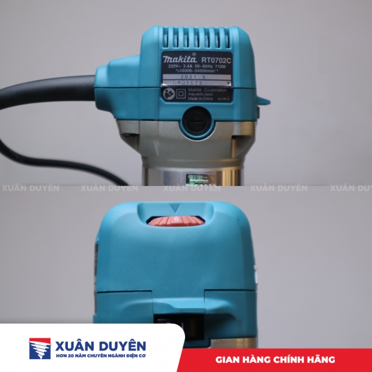 Máy đánh cạnh Makita RT0702C (6,35MM/1/4",9,35MM/3/8")