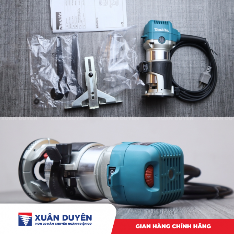 Máy đánh cạnh Makita RT0702C (6,35MM/1/4",9,35MM/3/8")