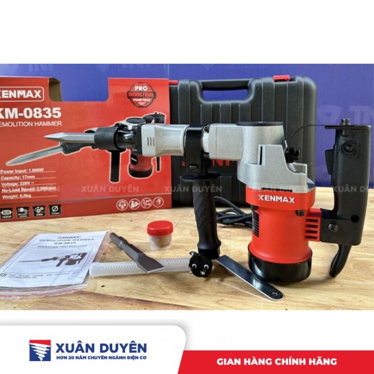 Máy đục bê tông Kenmax KM-0835 (17MM, 1600W)