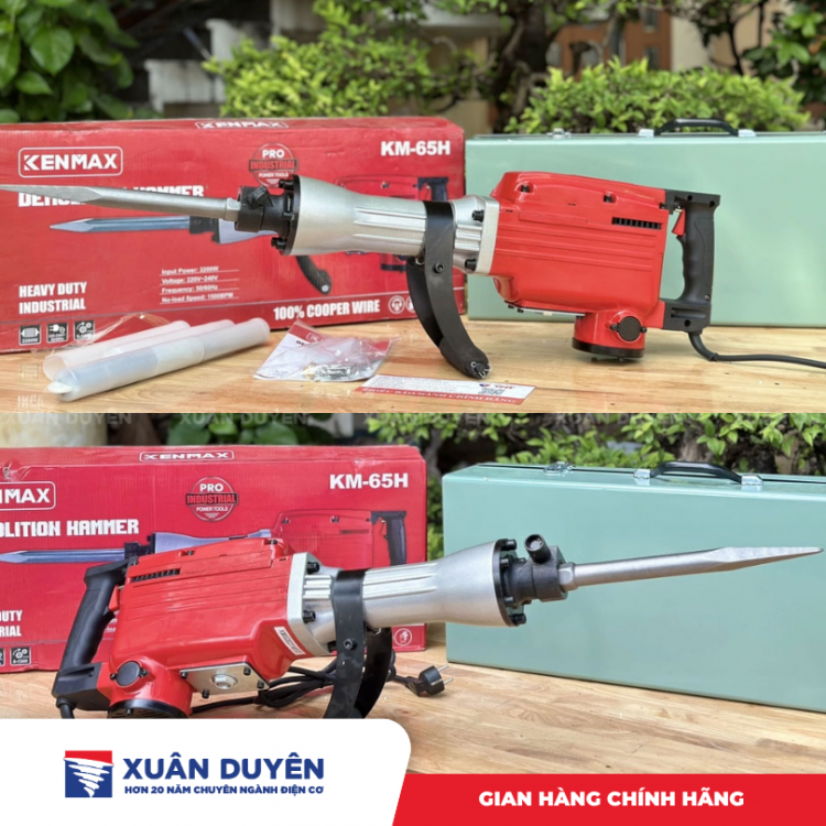 Máy đục bê tông Kenmax KM-65H (30MM, 2200W)