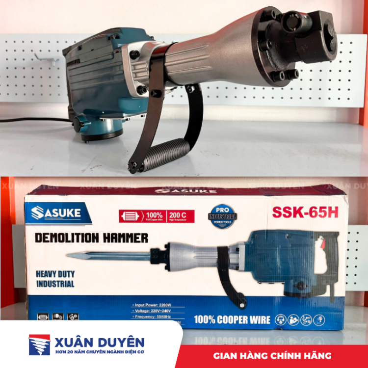 Máy đục bê tông Sasuke SSK-65H (30MM, 2200W)