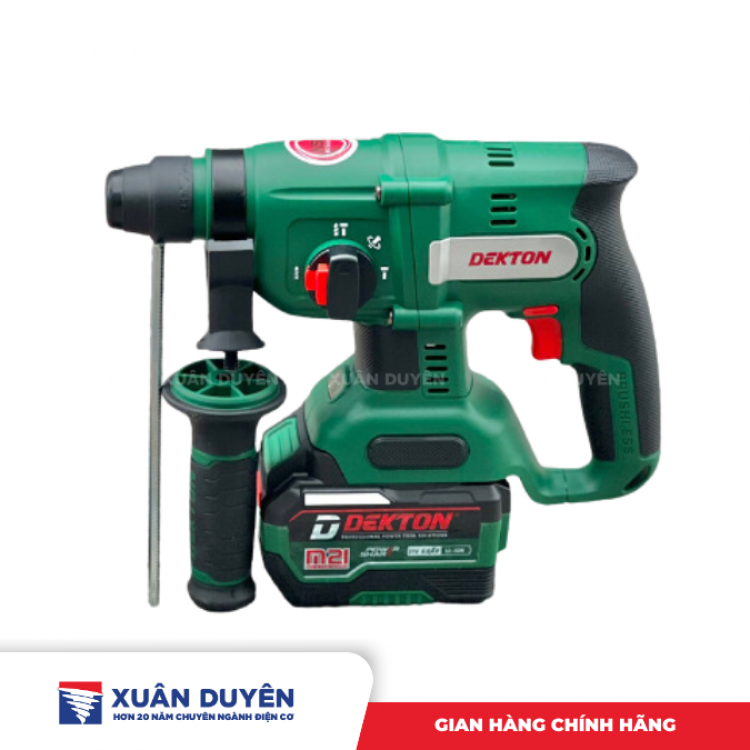 Máy khoan bê tông 3 chức năng dùng pin 42V Dekton M21-RH2603 PLUS (Chưa kèm pin sạc)