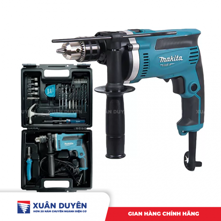 Máy khoan búa 26 phụ kiện Makita M8103KX2B (23MM, 430W)
