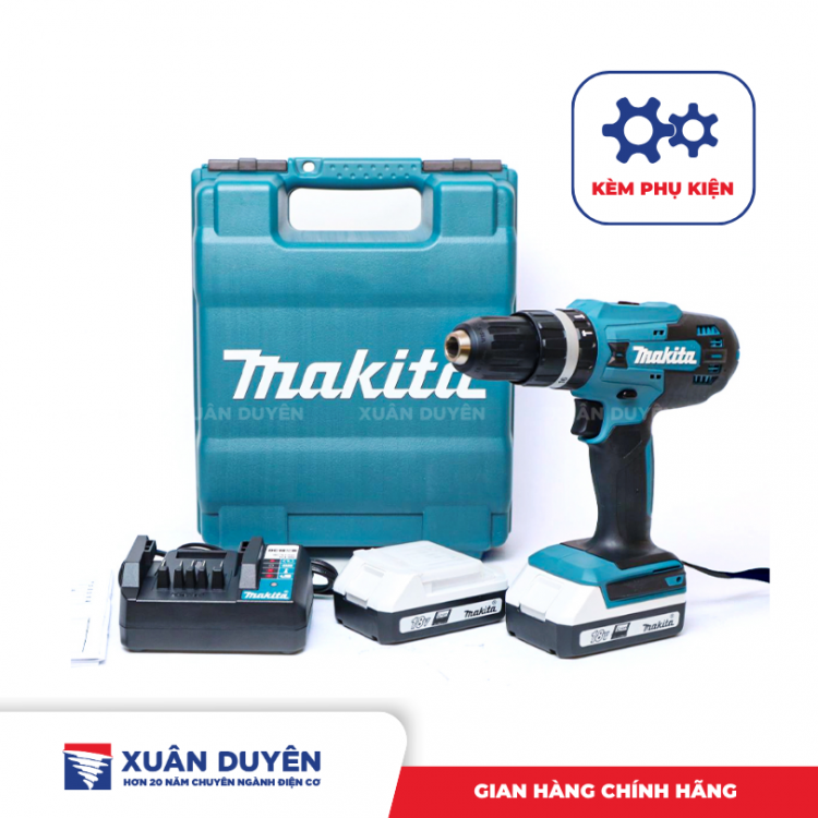 Máy khoan động lực dùng pin 18V Makita HP488DWAE