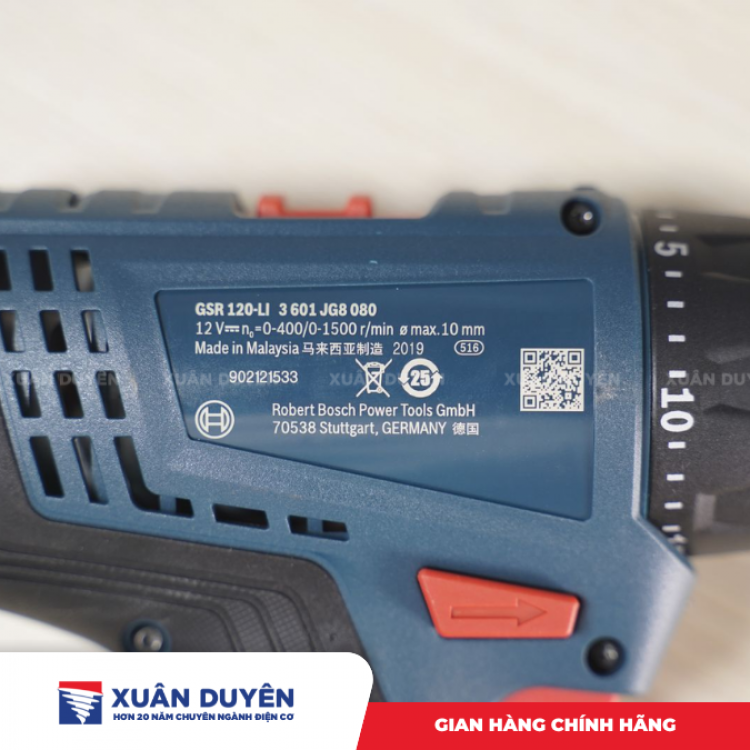 Máy khoan vặn vít và đèn pin Bosch GSR 120-LI + GLI 120-LI