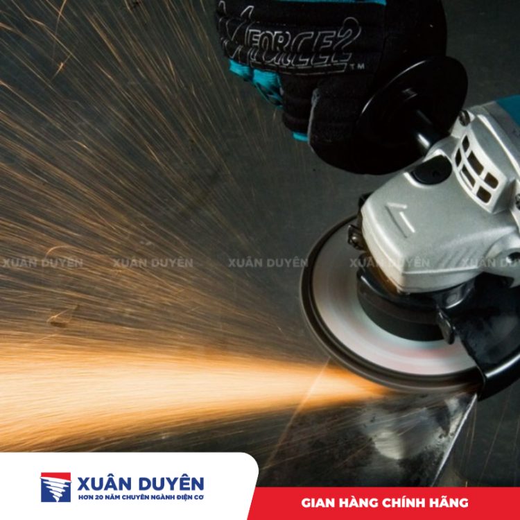 Máy mài góc dùng pin 18V Makita DGA402RME ( 2 pin 4.0Ah + sạc nhanh)