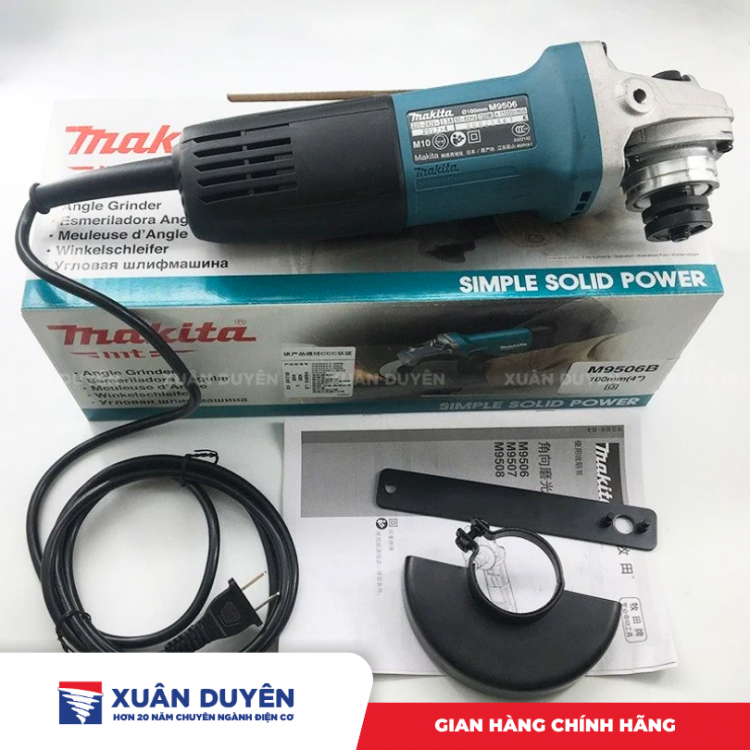 Máy mài góc Makita M9506B (100MM, 720W, Công tắc trượt)