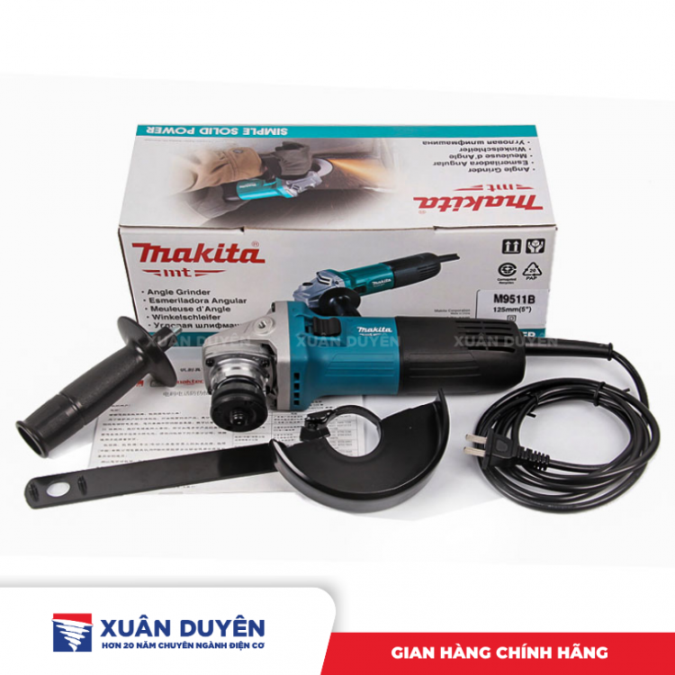 Máy mài góc Makita M9511B (125MM, 850W, Công tắc trượt)