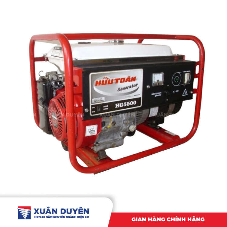 Máy phát điện chạy xăng 4KW Honda Hữu Toàn HG5500
