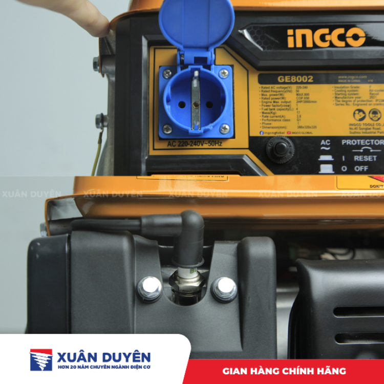 Máy phát điện dùng xăng 08KW Ingco GE8002