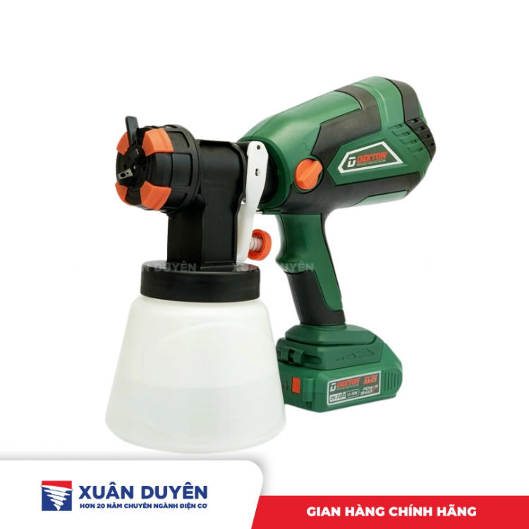 Máy phun sơn dùng pin Dekton D21-MPS1000 (Chưa kèm pin sạc)