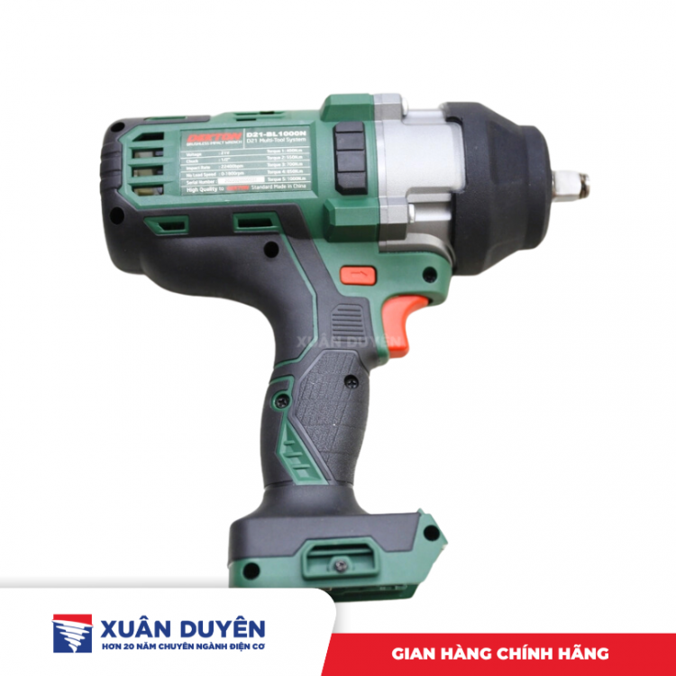 Máy siết bu lông dùng pin 21V Dekton D21-BL1000N (Chưa kèm pin sạc)