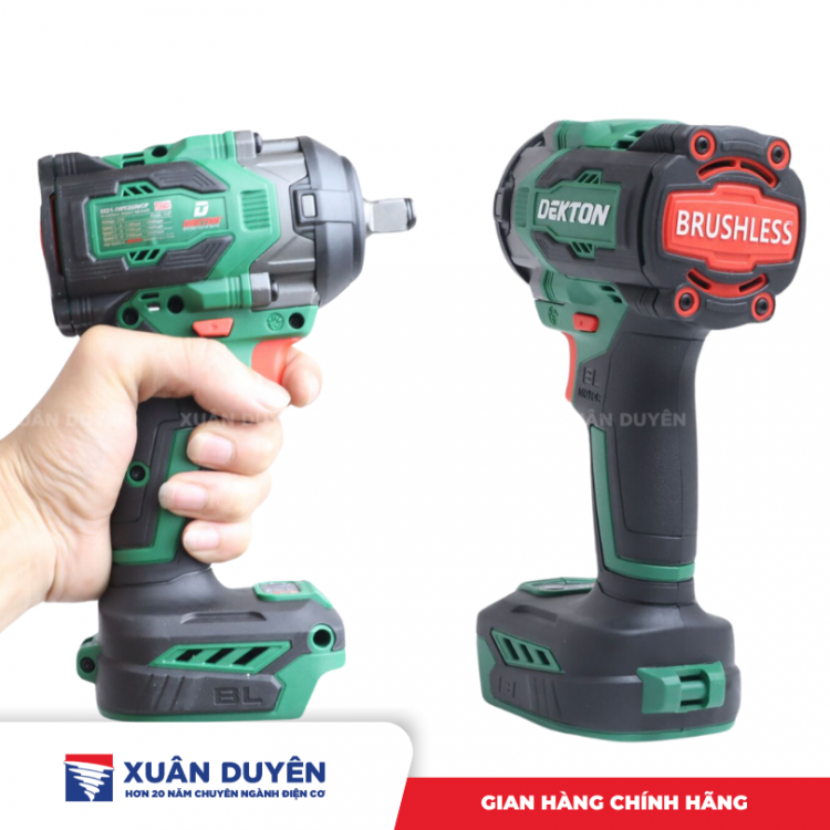 Máy siết bu lông dùng pin 21V Dekton M21-IW520NCP (Chưa kèm pin sạc)