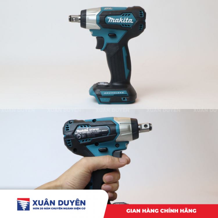 Máy siết bu lông dùng pin 18V Makita DTW181Z (Chưa kèm pin sạc)