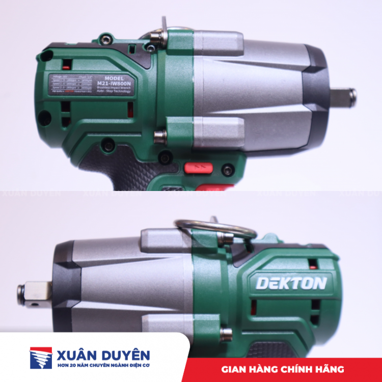 Máy siết bu lông dùng pin 21V Dekton M21- IW800N (Chưa kèm pin sạc)