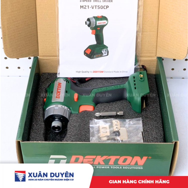 Máy vặn vít cấp trượt Dekton M21-VT50CP (Chưa kèm pin sạc)
