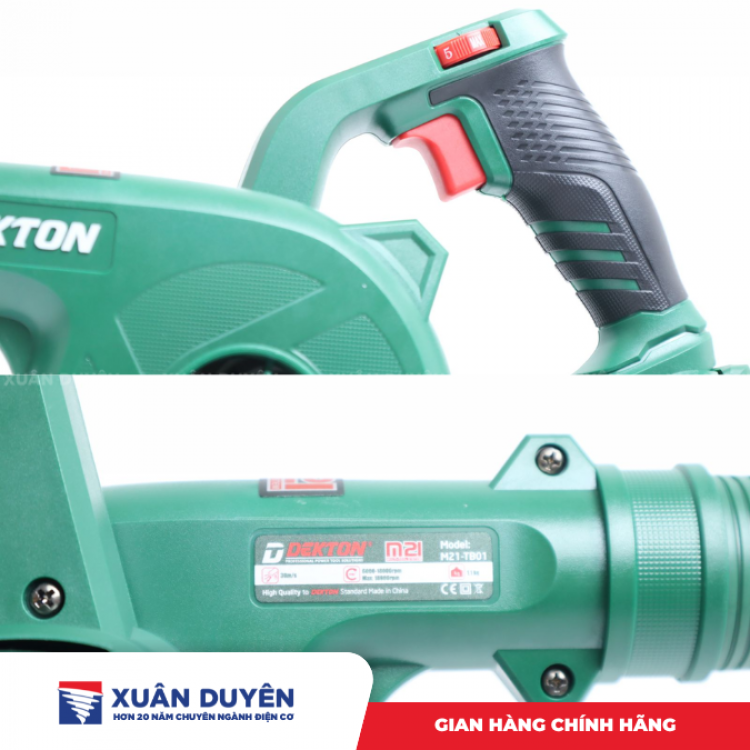 Máy thổi bụi dùng pin 21V Dekton M21-TB01 (Chưa kèm pin sạc)
