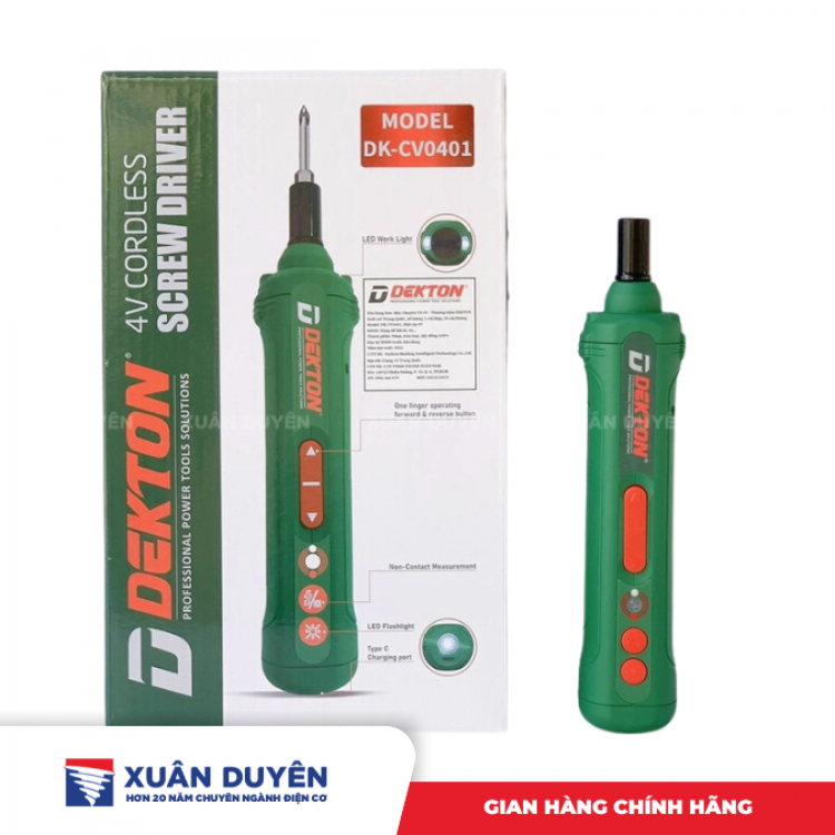 Máy vặn vít dùng pin 4V Dekton DK-CV0401