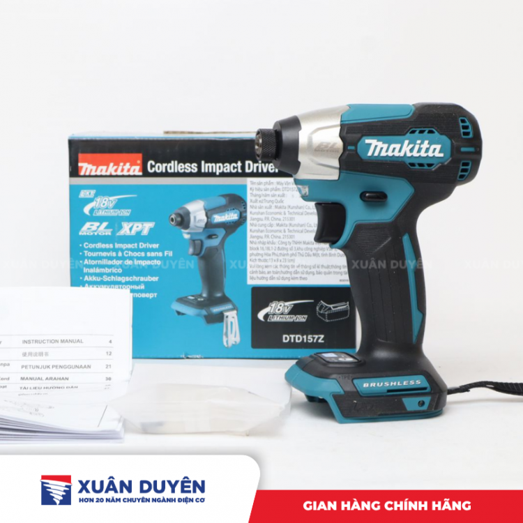 Máy vặn vít dùng pin 18V Makita DTD157Z (Chưa kèm pin sạc)