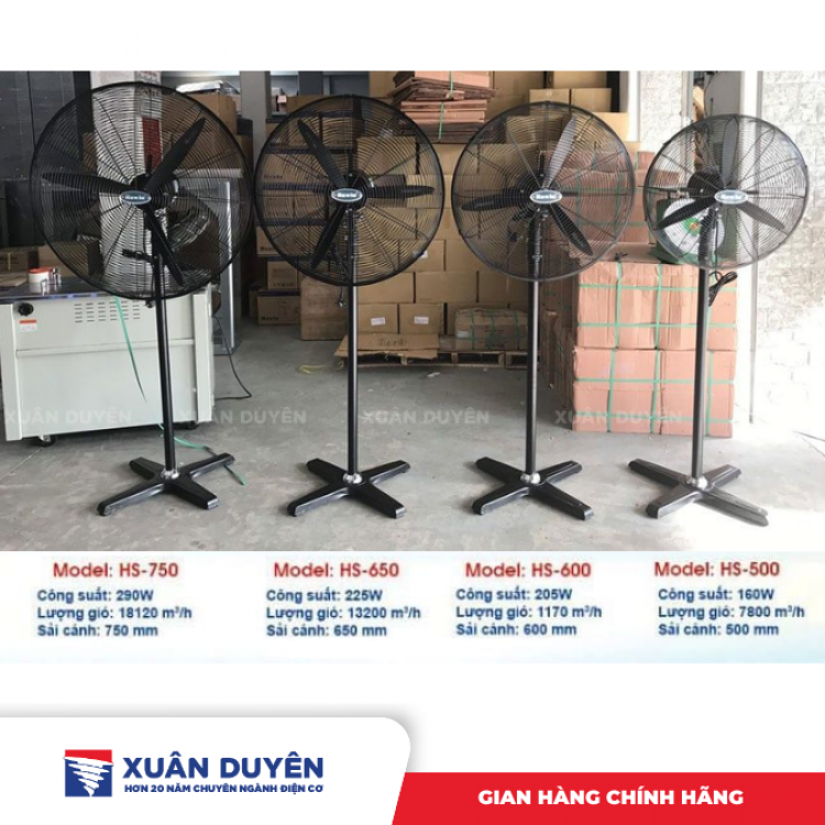 Quạt đứng công nghiệp Hawin HS-650 (225W)