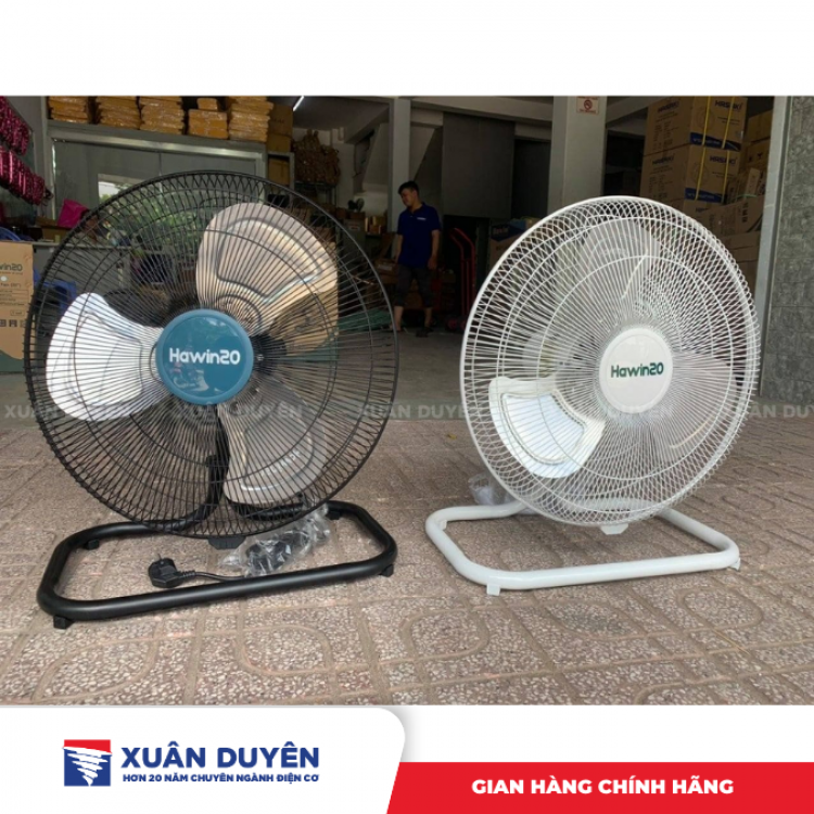 Quạt sàn công nghiệp Hawin HF20-50 (đen, trắng)