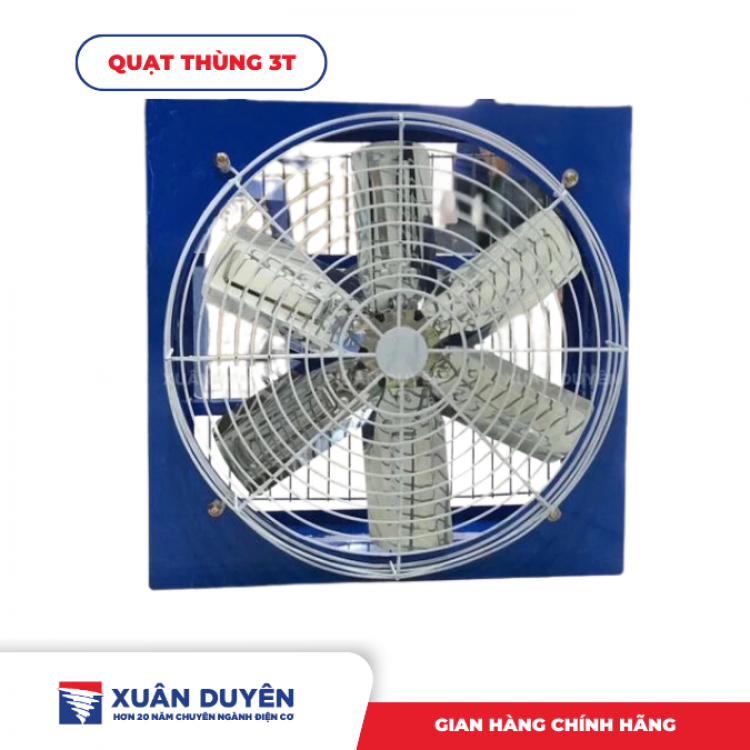 Quạt thông gió vuông lá sách 3T