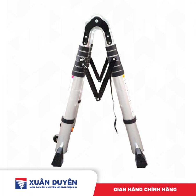 Thang nhôm đôi Nakata TY638 (chữ A 2.5m + 2.5m) màu đen